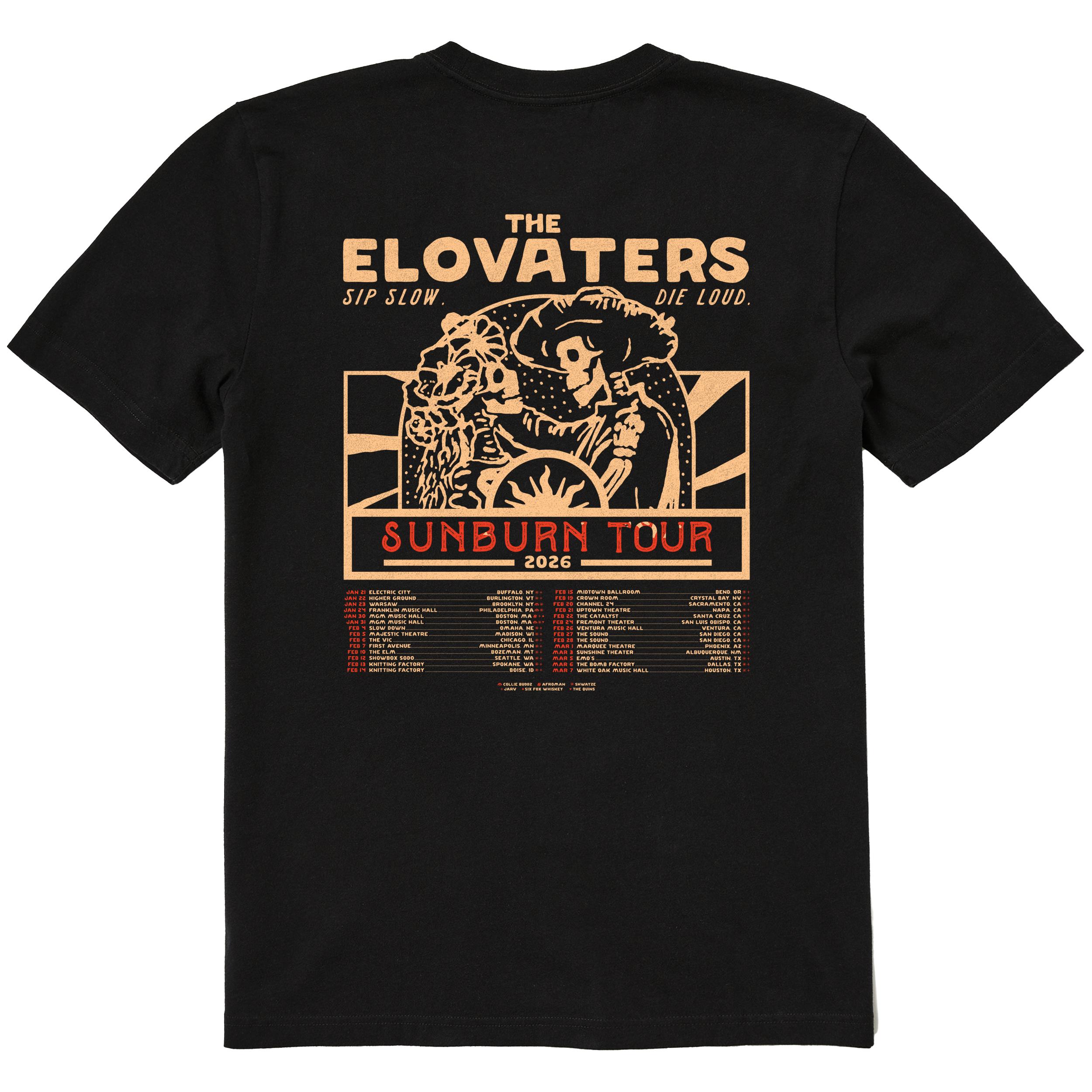 2026 Sunburn Tour Tee – The Elovaters