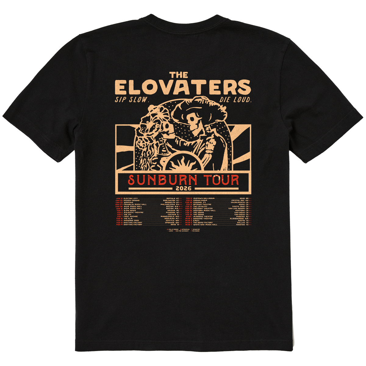 2026 Sunburn Tour Tee – The Elovaters
