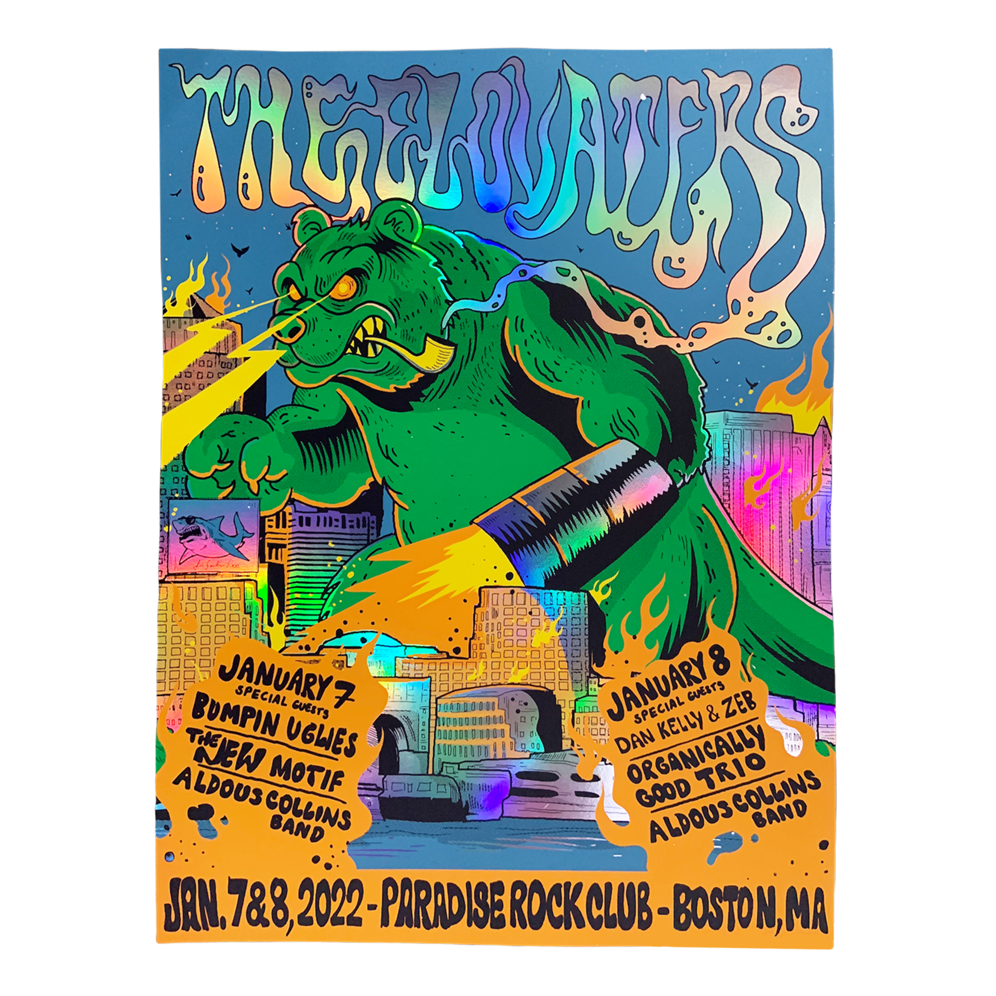 2022 Boston / Paradise Rock Club Foil Poster – The Elovaters