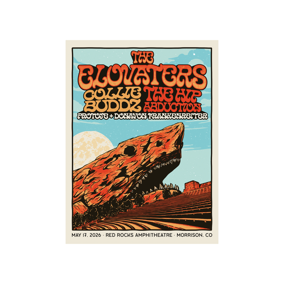 2026 Red Rocks Poster – The Elovaters 2026 Red Rocks Poster – The Elovaters