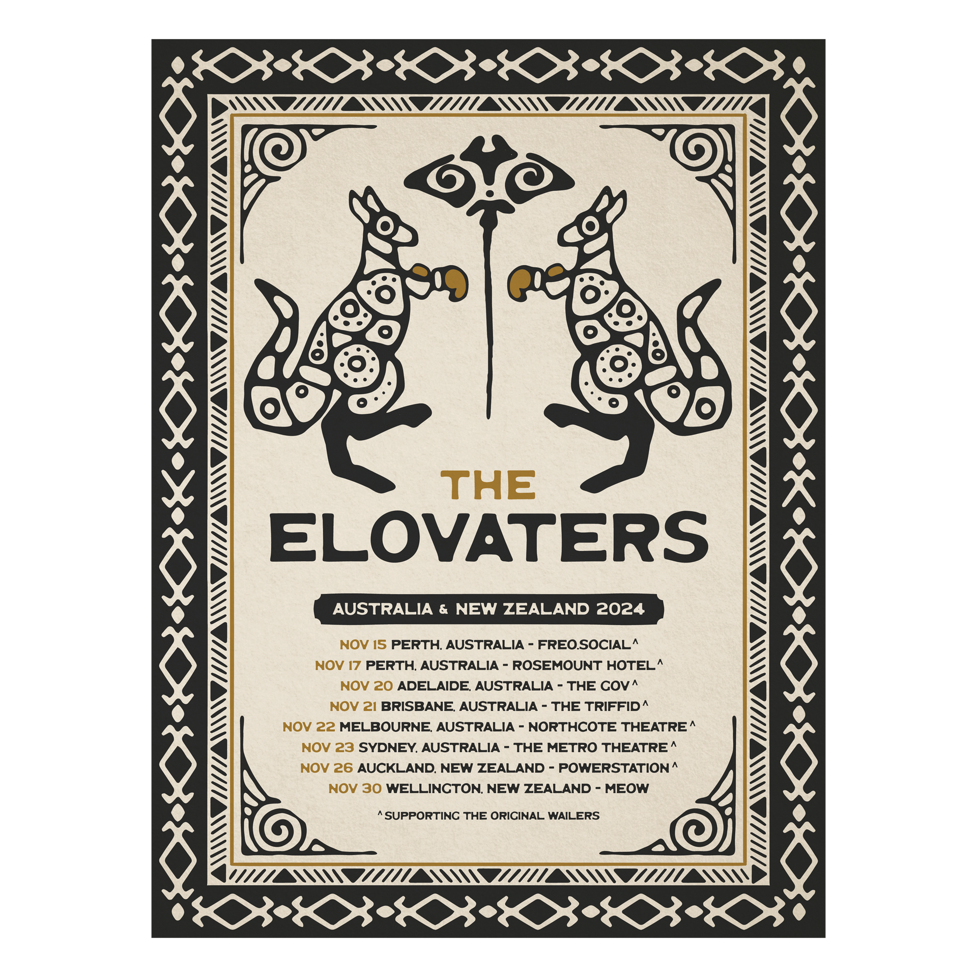 2024 Australia / New Zealand Tour Poster – The Elovaters