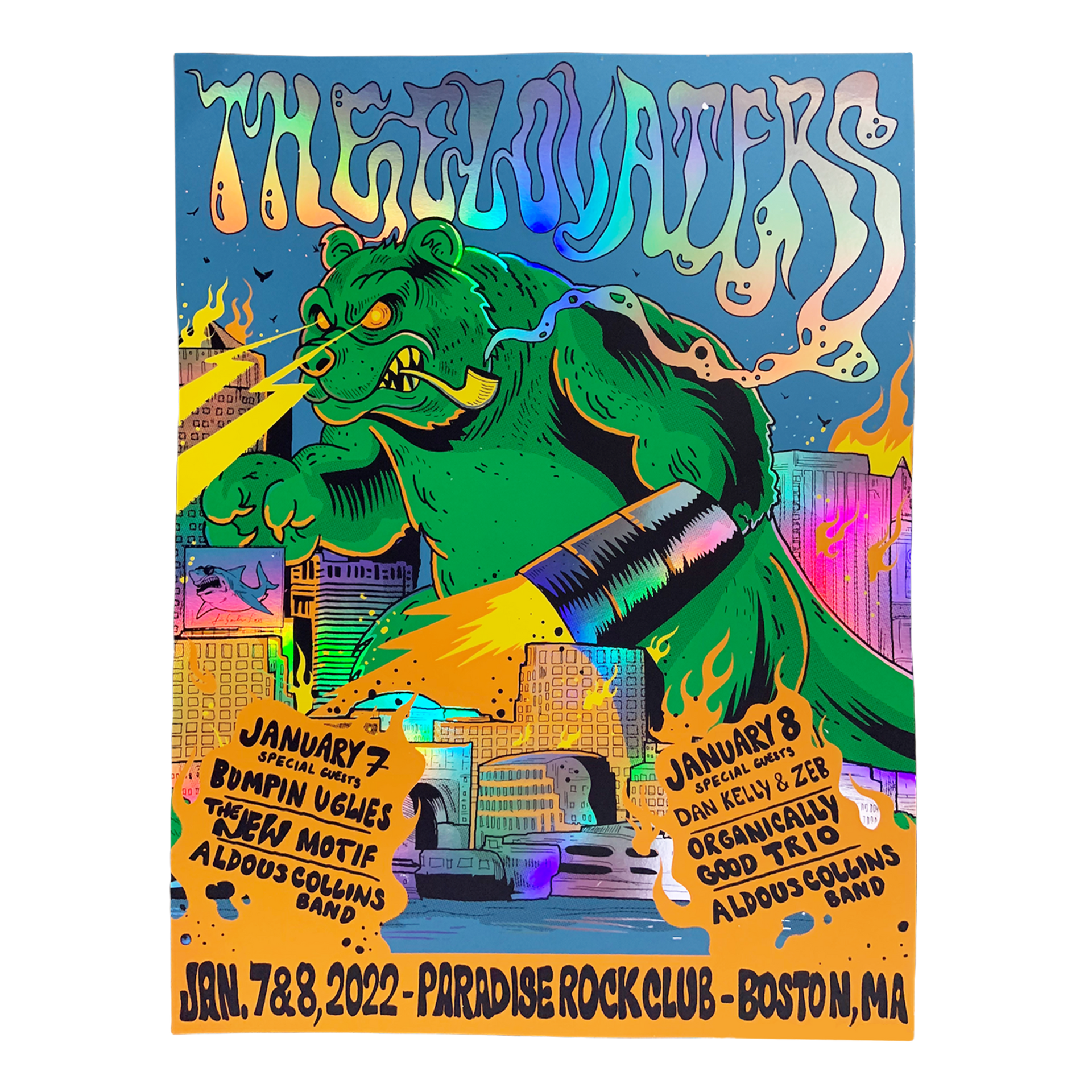 2022 Boston / Paradise Rock Club Foil Poster – The Elovaters