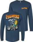 Skeleton Biker Long Sleeve (Blue)