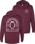 Shark Jaw Pullover Hoodie (Maroon)