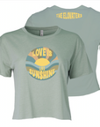 Women’s Sunshine Crop Tee (Stonewash Green)